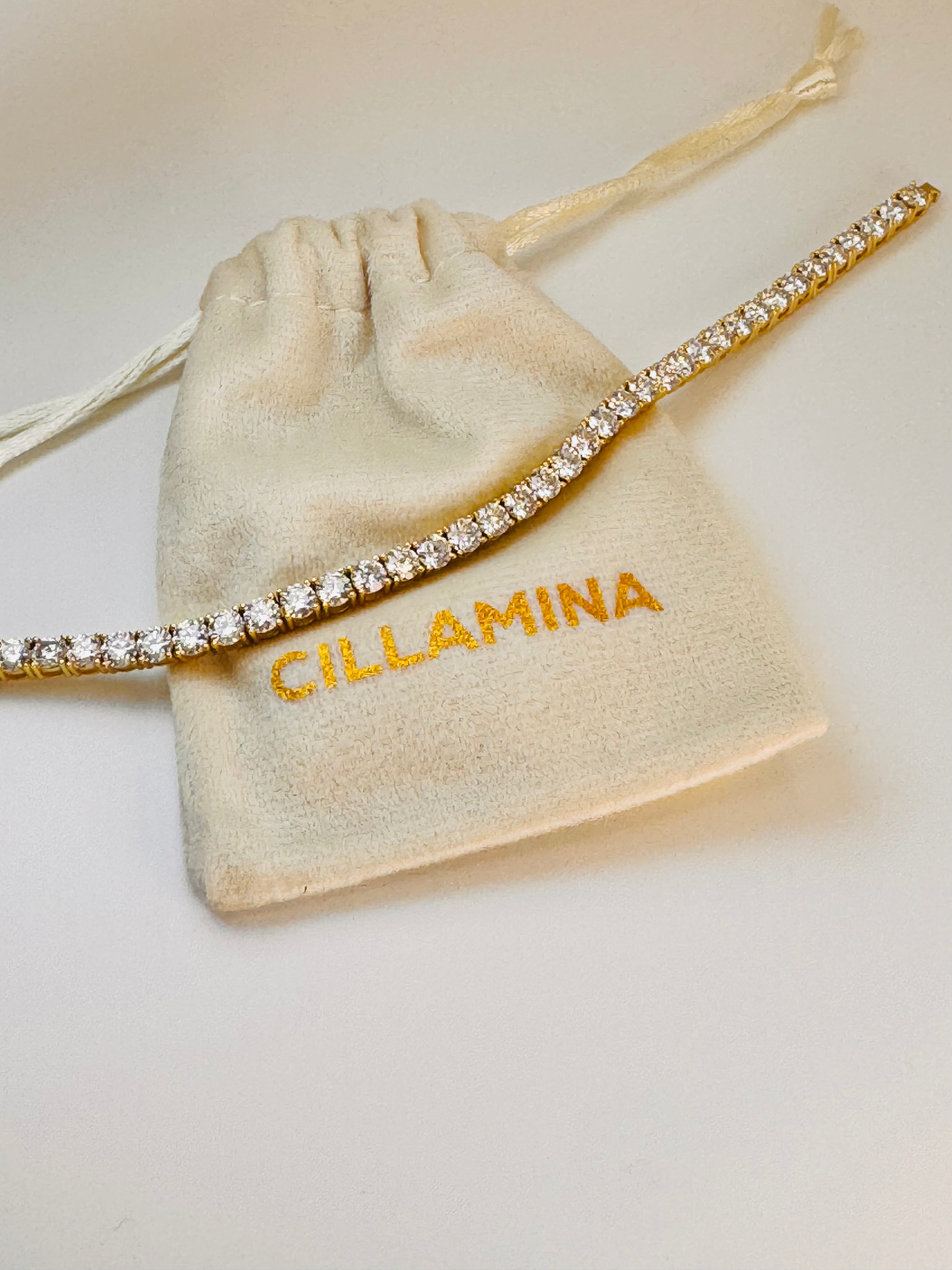 18kt Plated Moissainitte Tennis Bracelet